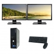 Dell 755 SFF Core2Duo 4GB + 2x 19inch LCD